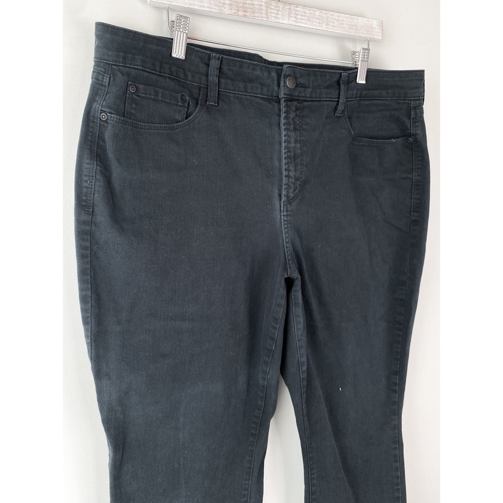 NYDJ Ira Relaxed Ankle Jeans 16W Black Lift Tuck Slimming Stretch Denim W77Z1502 - Picture 4 of 13